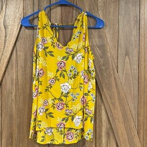 Loft outlet sleeveless yellow summer top